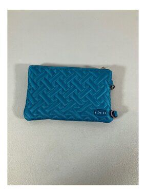 Lug Peekaboo Quilted Teal Shoulder Bag with Detachable Strap, Transparent Window